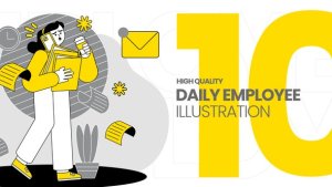 Videohive Employee Illustration Pack Elements template preview
