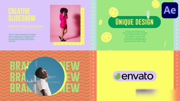 Videohive Abstract Modern Slideshow for After Effects Openers template preview