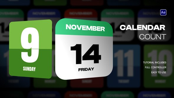 Videohive Calendar Count 60793532 Elements template preview