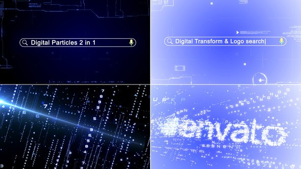 Videohive Flying Blocks Logo Stings template preview