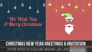 Videohive Christmas New Year Greeting & Invitation Openers template preview