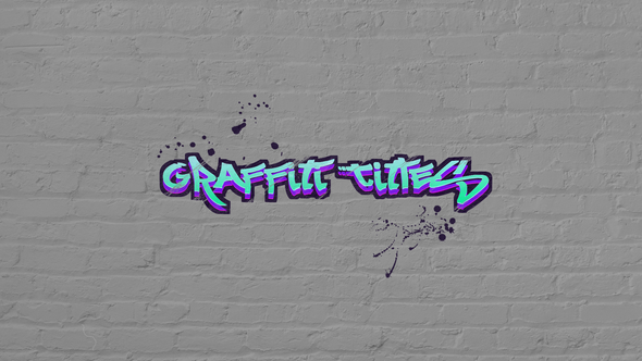 Videohive Graffiti Titles Titles template preview