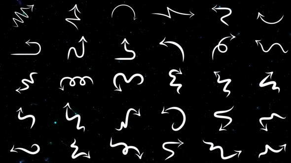 Videohive Hand Drawn Arrows Pack 56300953 Infographics template preview