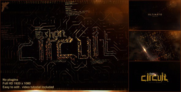 Videohive Circuit Logo Logo Stings template preview