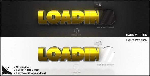 Videohive Loading Logo Logo Stings template preview