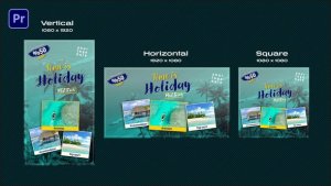 Travel Tour Premiere Pro template preview