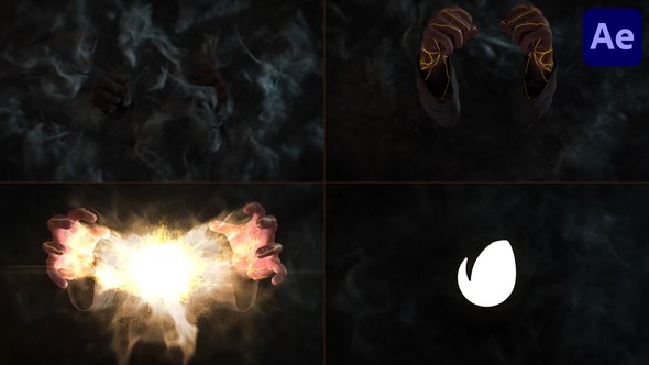 Videohive Wizard Hands Logo for After Effects Logo Stings template preview
