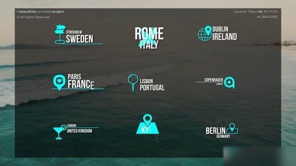 Videohive Location Titles | After Effects 50681363 Titles template preview