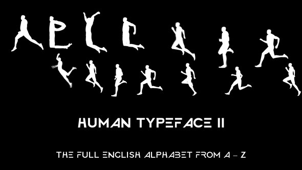 Human Typeface II Video Displays template preview