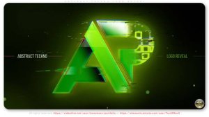 Videohive Abstract Techno Logo Reveal Logo Stings template preview