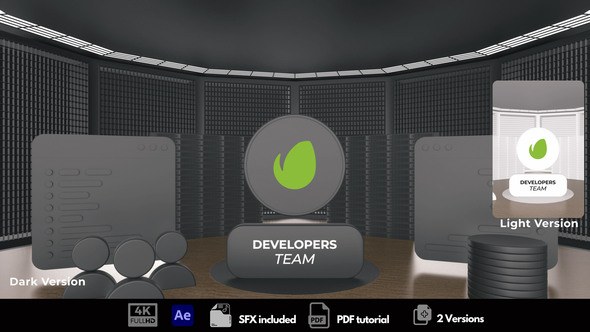Videohive Developers Intro Logo Stings template preview