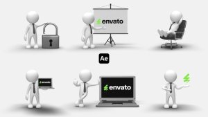 Videohive 3D People Animations 7 Elements template preview