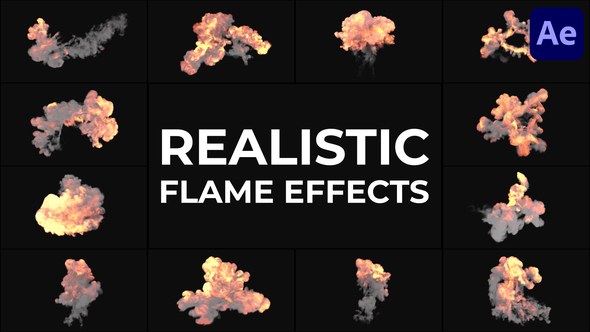 Videohive Realistic Flame Effects for After Effects Elements template preview
