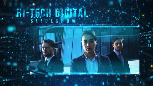 Videohive Hi-tech Digital Slideshow Video Displays template preview