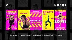 Videohive Fitness Trainer Instagram Stories Product Promo template preview