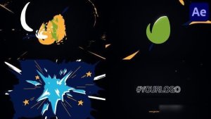 Videohive Multicolor Explosive Logo | After Effects Logo Stings template preview