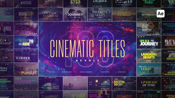Videohive 100 Cinematic Titles Bundle Titles template preview