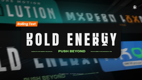 Videohive Rolling Text Animation 60167343 Titles template preview
