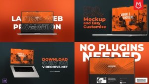 Videohive Fast Web Promo | Laptop Mockup Product Promo template preview