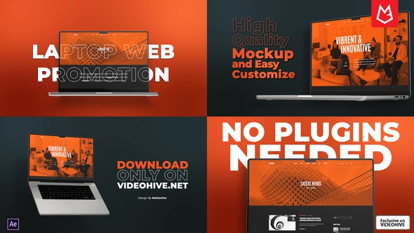 Videohive Fast Web Promo | Laptop Mockup Product Promo template preview