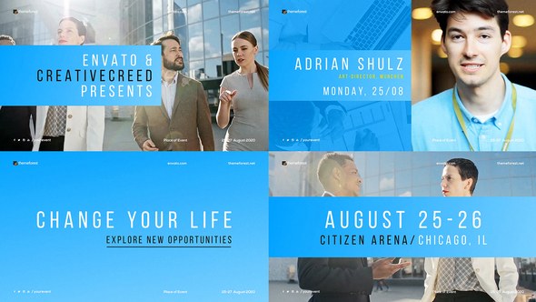 Videohive Minimal Conference Promo Openers template preview