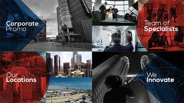 Business - Corporate Promo Video Displays template preview
