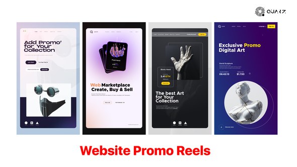 Videohive Website Promo Reels Video Displays template preview