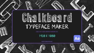 Videohive Chalkboard Typeface Maker Titles template preview