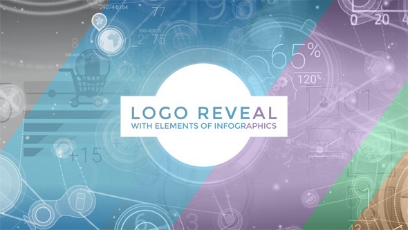 Videohive Logo Reveal With Elements Of Infographics Logo Stings template preview