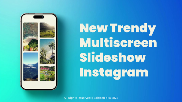 Videohive Instagram Multiscreen Slideshow Openers template preview