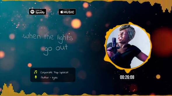 Videohive Music Players With Lyrics Titles Product Promo template preview