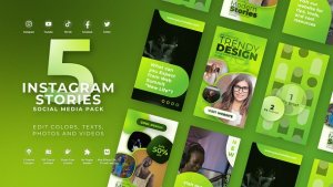 Videohive Instagram Vertical Reel - Green Lime Product Promo template preview