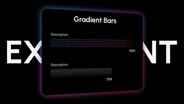 Videohive Gradient Bars Infographics template preview