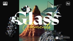 Videohive Looped Glass Elements Elements template preview