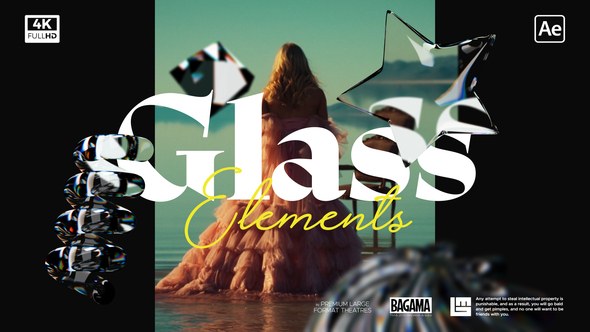 Videohive Looped Glass Elements Elements template preview