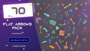 Videohive Flat Arrows Pack Infographics template preview