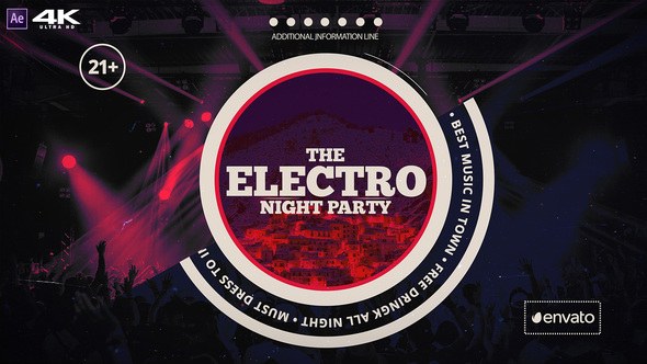 Videohive Electro Music Fest Video Displays template preview