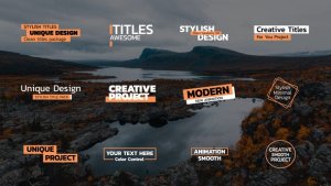Videohive Modern Titles | After Effects 45775639 Titles template preview