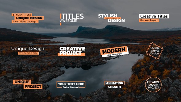 Videohive Modern Titles | After Effects 45775639 Titles template preview