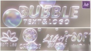 Videohive Bubbles Logo Text Intro Openers template preview