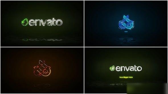 Videohive Neon Logo Reveal 43939956 Logo Stings template preview
