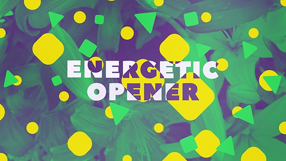 Energetic Opener Video Displays template preview