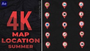 Videohive Icon Location summer Pack V.02 Elements template preview