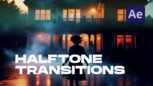 Videohive Halftone Dots Transitions Elements template preview