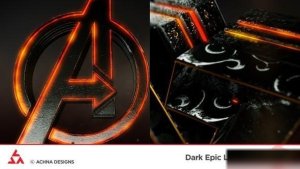 Videohive Dark Epic Logo Reveal Logo Stings template preview