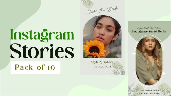Videohive Aesthetic Instagram Stories Product Promo template preview