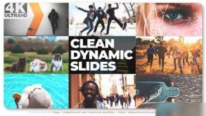 Videohive Clean Dynamic Slides Openers template preview