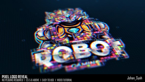 Videohive Pixel Logo Reveal 53987570 Logo Stings template preview