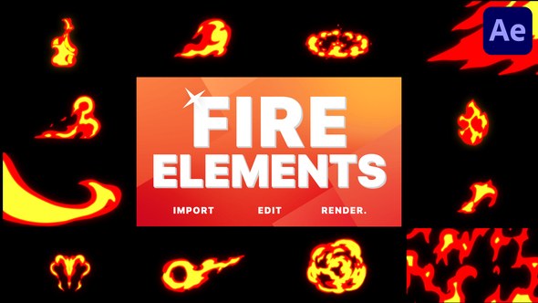 Videohive Fire Pack | After Effects Elements template preview