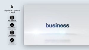 Videohive Simple Words Logo Reveal - 3 in 1 Logo Stings template preview